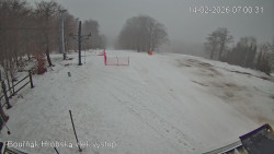 Vrchol Bouřňák, pohled na jih