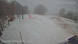 Vrchol Bouřňák, pohled na jih