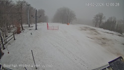 Vrchol Bouřňák, pohled na jih