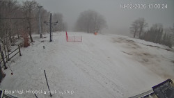 Vrchol Bouřňák, pohled na jih