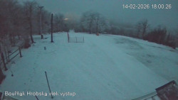 Vrchol Bouřňák, pohled na jih