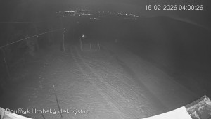 Sport Centrum Bouřňák - Vrchol Bouřňák, pohled na jih - 15.2.2026 v 04:00