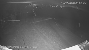Sport Centrum Bouřňák - Vrchol Bouřňák, pohled na jih - 15.2.2026 v 05:00