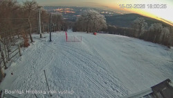 Vrchol Bouřňák, pohled na jih