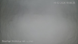 Vrchol Bouřňák, pohled na jih