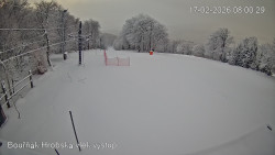 Vrchol Bouřňák, pohled na jih