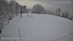 Vrchol Bouřňák, pohled na jih