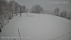 Vrchol Bouřňák, pohled na jih