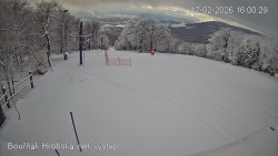 Vrchol Bouřňák, pohled na jih