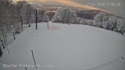 Vrchol Bouřňák, pohled na jih