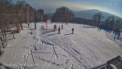 Vrchol Bouřňák, pohled na jih