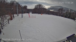 Vrchol Bouřňák, pohled na jih