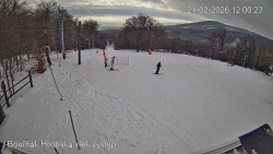 Vrchol Bouřňák, pohled na jih