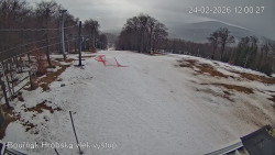 Vrchol Bouřňák, pohled na jih