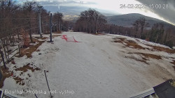 Vrchol Bouřňák, pohled na jih