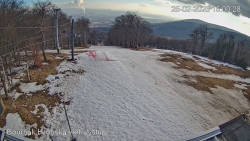 Vrchol Bouřňák, pohled na jih