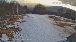 Vrchol Bouřňák, pohled na jih