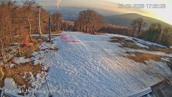 Vrchol Bouřňák, pohled na jih