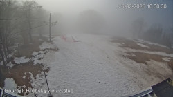 Vrchol Bouřňák, pohled na jih