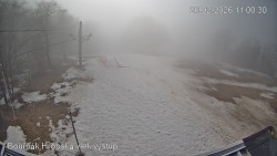 Vrchol Bouřňák, pohled na jih