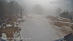 Vrchol Bouřňák, pohled na jih