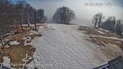 Vrchol Bouřňák, pohled na jih