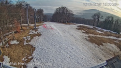 Vrchol Bouřňák, pohled na jih