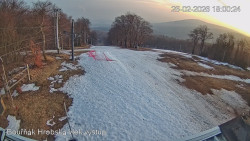 Vrchol Bouřňák, pohled na jih