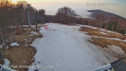 Vrchol Bouřňák, pohled na jih