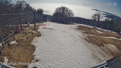 Vrchol Bouřňák, pohled na jih