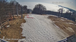 Vrchol Bouřňák, pohled na jih