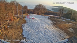 Vrchol Bouřňák, pohled na jih