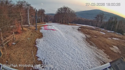 Vrchol Bouřňák, pohled na jih