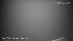 Vrchol Bouřňák, pohled na jih