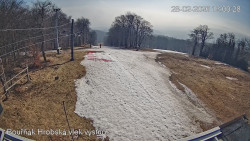 Vrchol Bouřňák, pohled na jih