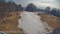 Vrchol Bouřňák, pohled na jih