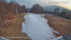 Vrchol Bouřňák, pohled na jih