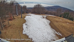 Vrchol Bouřňák, pohled na jih