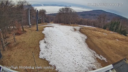 Vrchol Bouřňák, pohled na jih