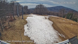 Vrchol Bouřňák, pohled na jih