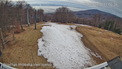 Vrchol Bouřňák, pohled na jih