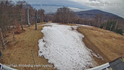 Vrchol Bouřňák, pohled na jih