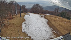 Vrchol Bouřňák, pohled na jih