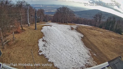 Vrchol Bouřňák, pohled na jih