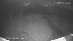 Vrchol Bouřňák, pohled na jih