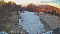 Vrchol Bouřňák, pohled na jih