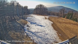 Vrchol Bouřňák, pohled na jih