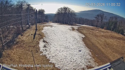 Vrchol Bouřňák, pohled na jih