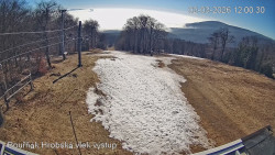 Vrchol Bouřňák, pohled na jih