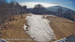 Vrchol Bouřňák, pohled na jih